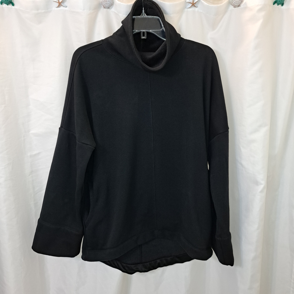 Athleta Sz S Cozy Karma Funnel Neck Inside Warm And Fuzzy Oversize Sweatshirt - Picture 12 of 12